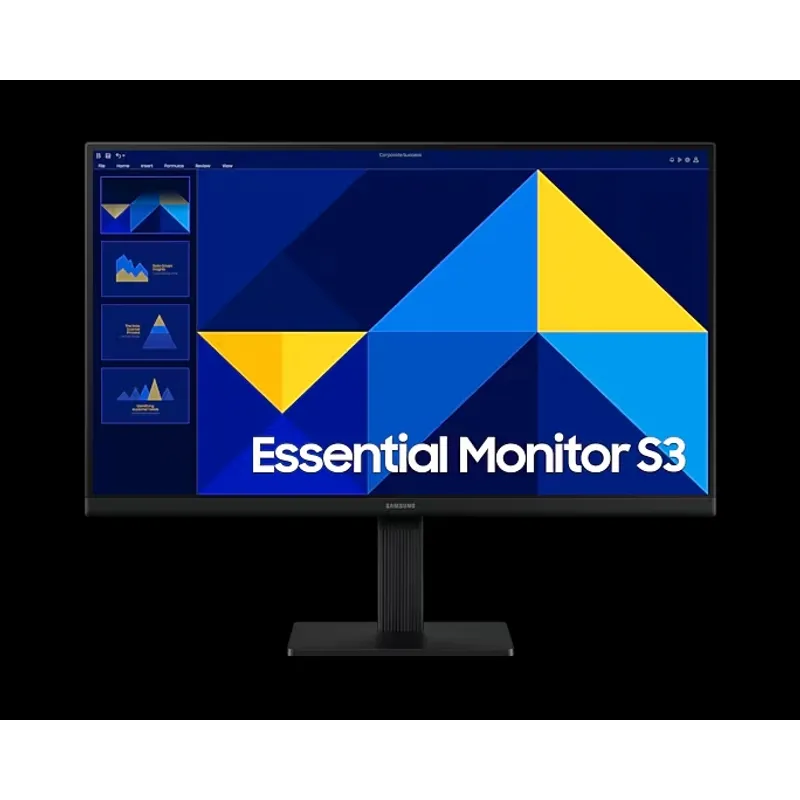 SAMSUNG - Monitor Plano Samsung 22 FHD Essential S30GD 100Hz LS22D300