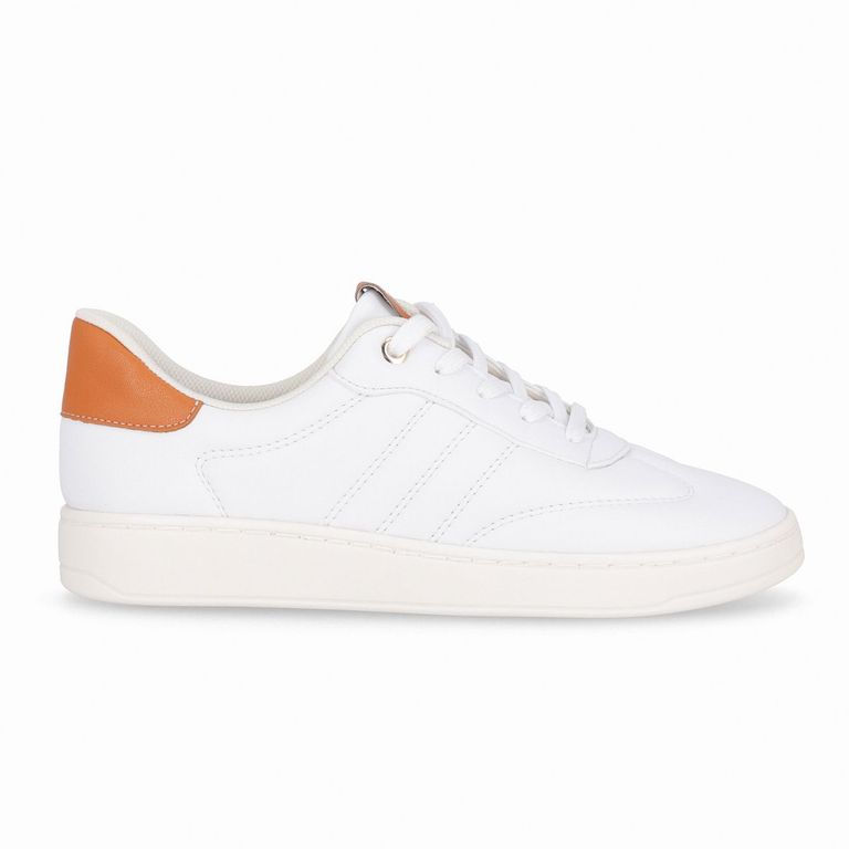 Zapatilla Mujer Blanco/Naranjo Beta 65