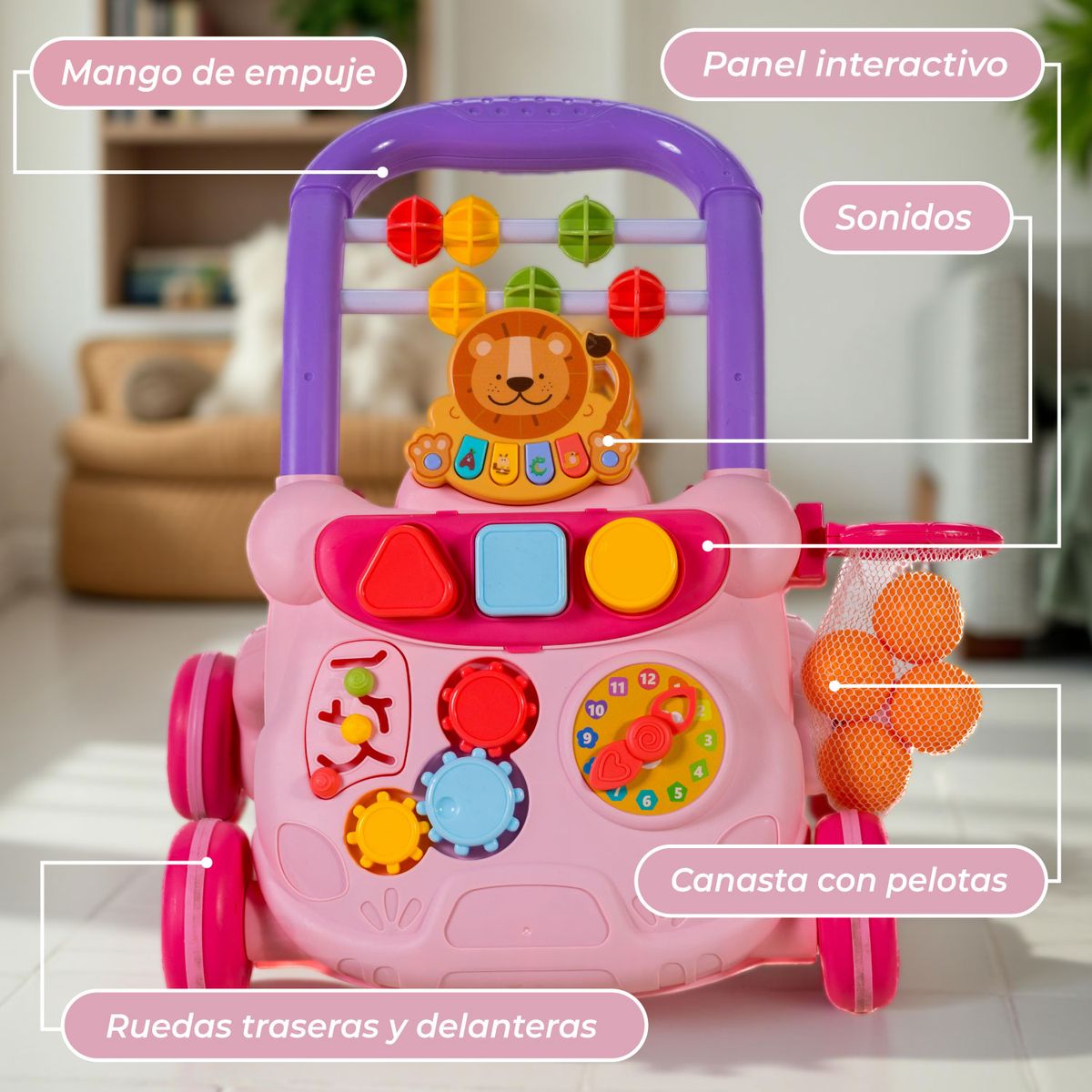 MON PETIT - Caminadora Bebe Correpasillo Musical Interactivo