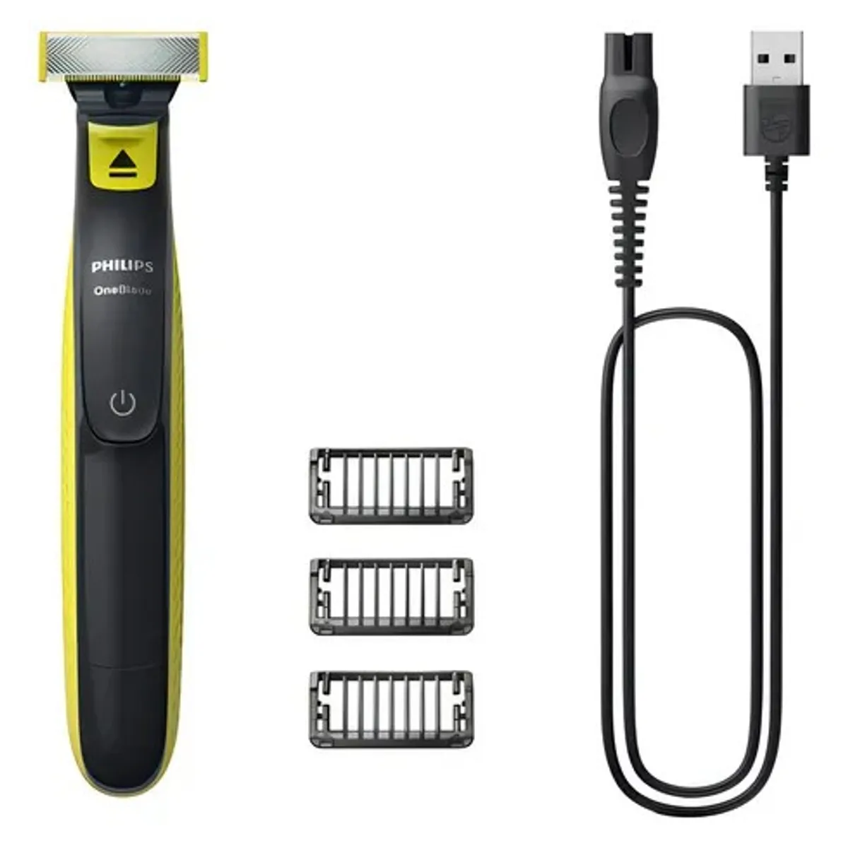 PHILIPS - Philips QP2724/10 Oneblade 3 Peines Recortadores Extraibles y Cargador Color Verde