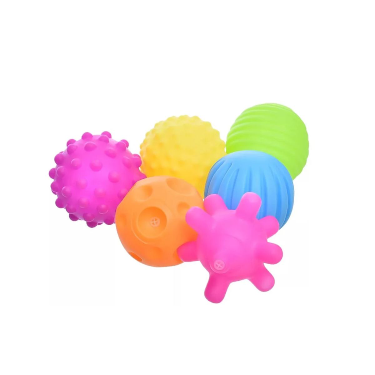GENERICO - Set de 6 Pelotas Texturizadas Interactivas para Bebes