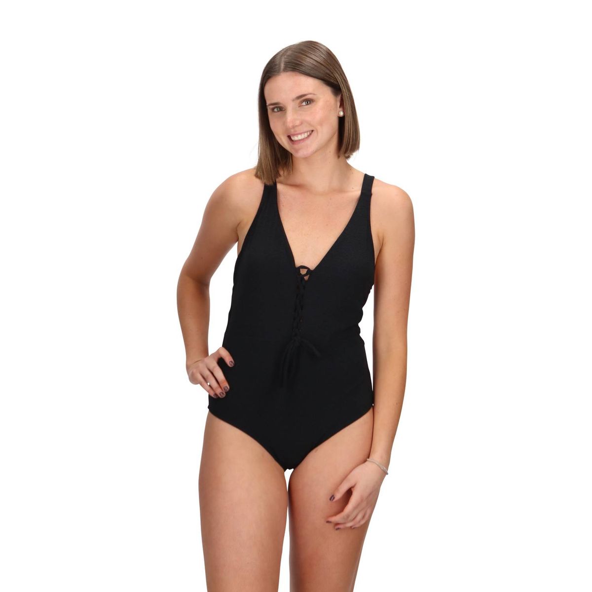 CAFFARENA - Traje de Baño Reductor Negro Caffarena