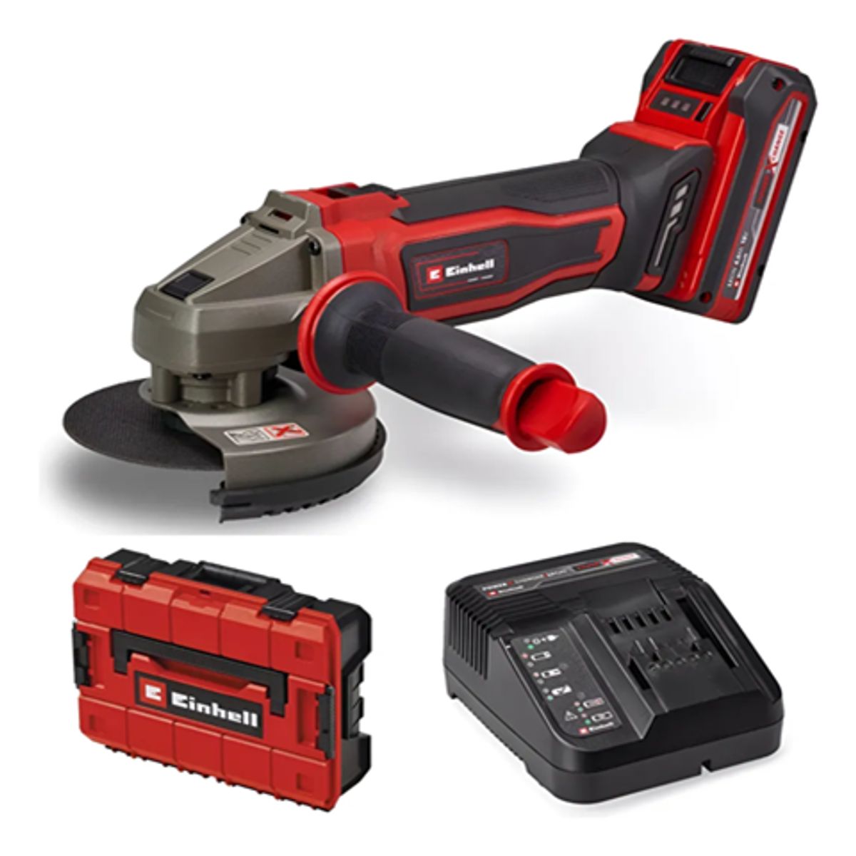 EINHELL - Galletera Esmeril Angular 18v + Maleta Herramientas Einhell
