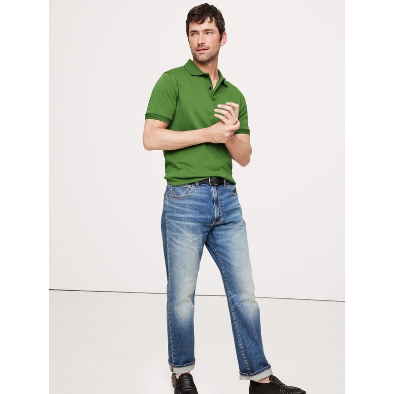 BANANA REPUBLIC - Polera Hombre Luxury Touch Polera Verde Banana Republic