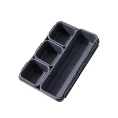 GENERICO - Set Organizadores Cajones Cocina Escritorio Maquillaje Grafito