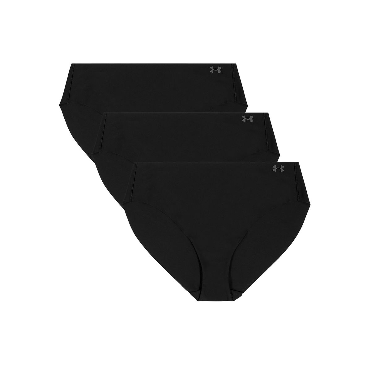 UNDER ARMOUR - Paquete de 3 calzones mujer No Show Negro UNDER ARMOUR