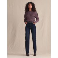 Jeans Mujer Tiro Alto 90'S Straight Azul