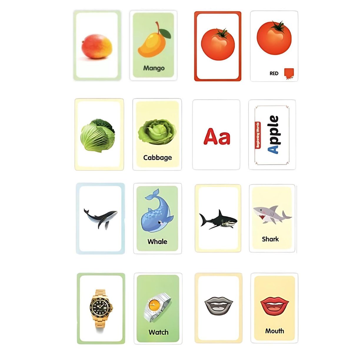 GENERICO - Tarjetas De Aprendizaje En Inglés - Flash Cards Set 7