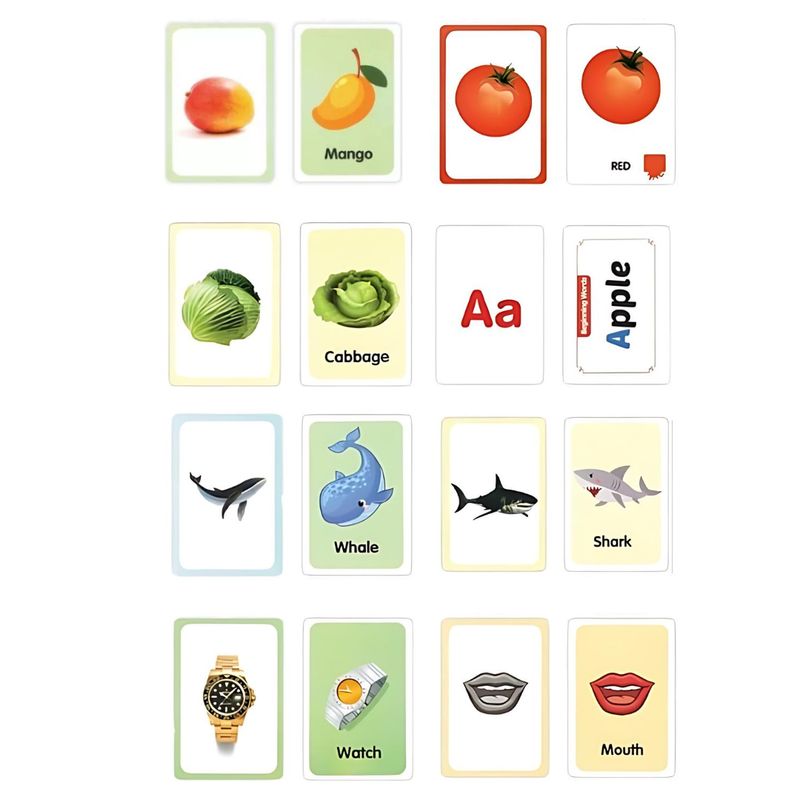 GENERICO - Tarjetas De Aprendizaje En Inglés - Flash Cards Set 7