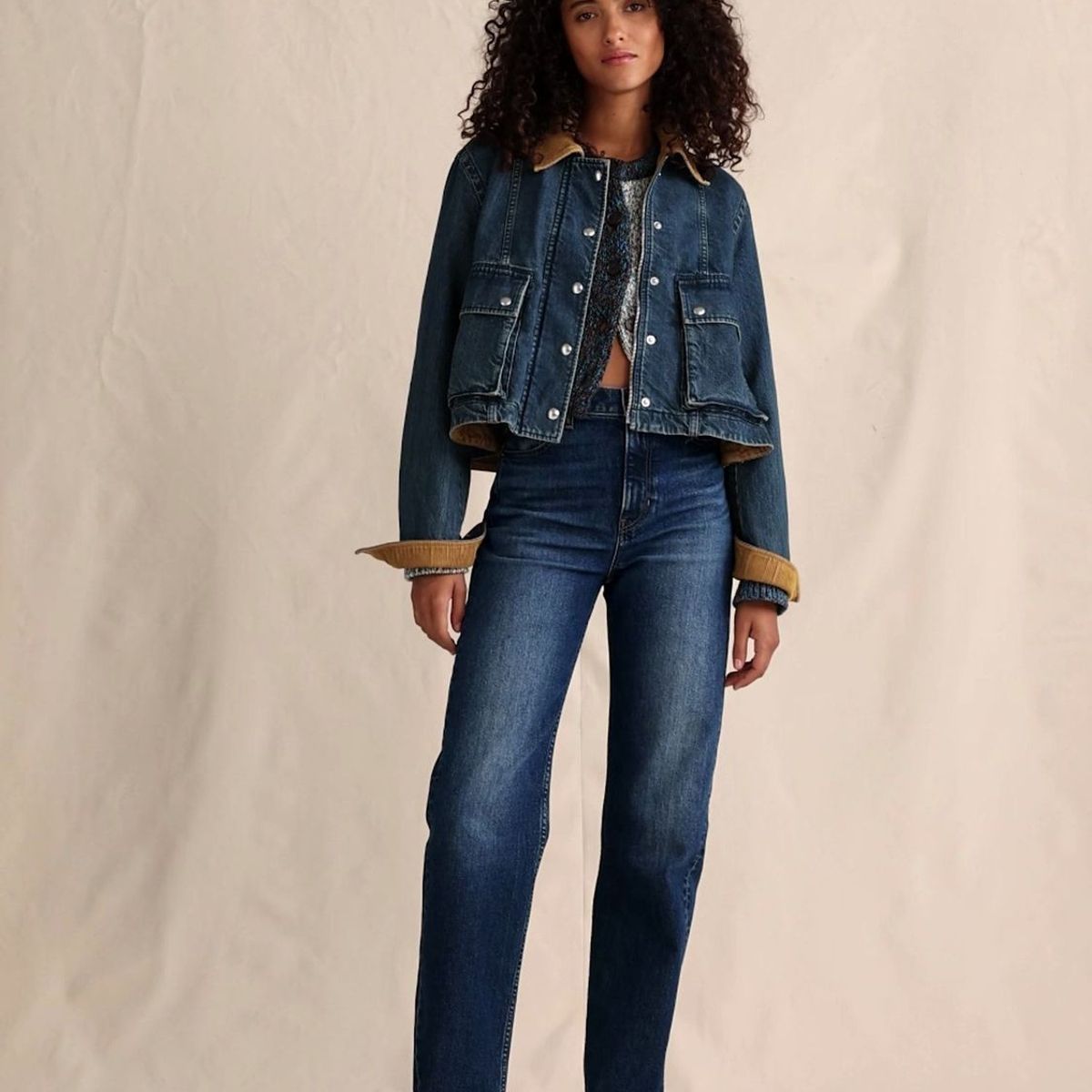 BANANA REPUBLIC - Jeans Mujer Tiro Alto 90'S Straight Azul Banana Republic