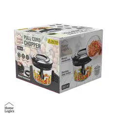 HOME LOGICS - Picadora Manual Alimentos Pull String Procesador