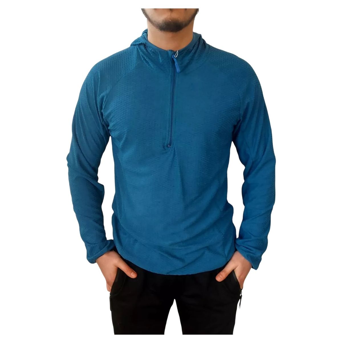 GARSIL - Poleron Deportivo Segunda Capa Con Cierre Para Hombre Con Gorro