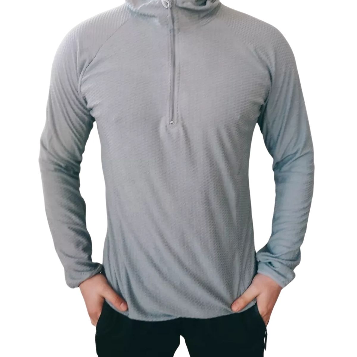 GARSIL - Poleron Deportivo Segunda Capa Con Cierre Para Hombre Con Gorro