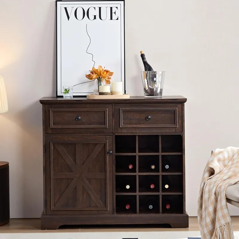 MSA MUEBLES SANTA ANA - Aparador Arrimo Vintage Rustico Coffe