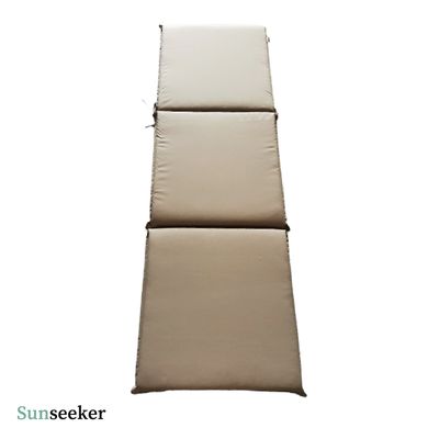 Imagen 2 del producto Cojín Reposera Exterior Almohada Beige 186x58x5 cm