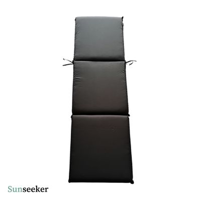 Imagen 2 del producto Cojín Reposera Exterior Almohada Gris 186x58x5 cm