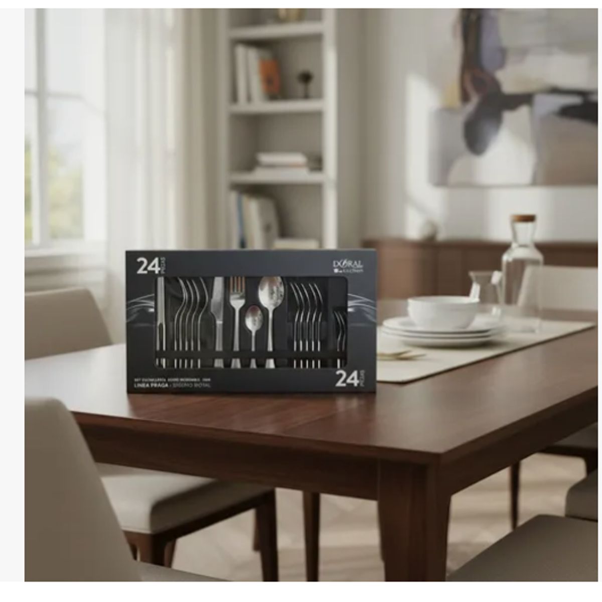 DORAL - Juego Cuchillería 24 Piezas 2.0mm Acero Inoxidable