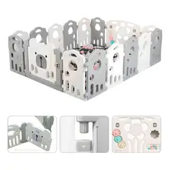 HOMEBRANDT - Corral Juegos Bebe Infantil Premium De 155x192cm Armable