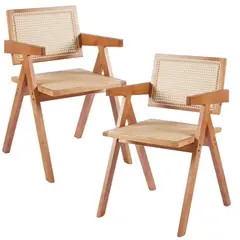 HABITA2 CHILE - Pack 2 silla de comedor Chandigarh Rattan