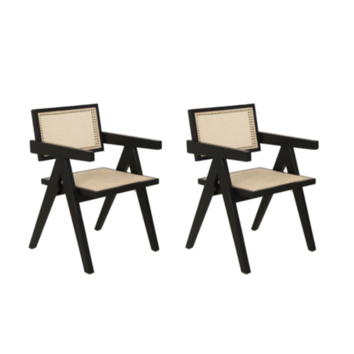 HABITA2 CHILE - Pack 2 silla de comedor Chandigarh Rattan