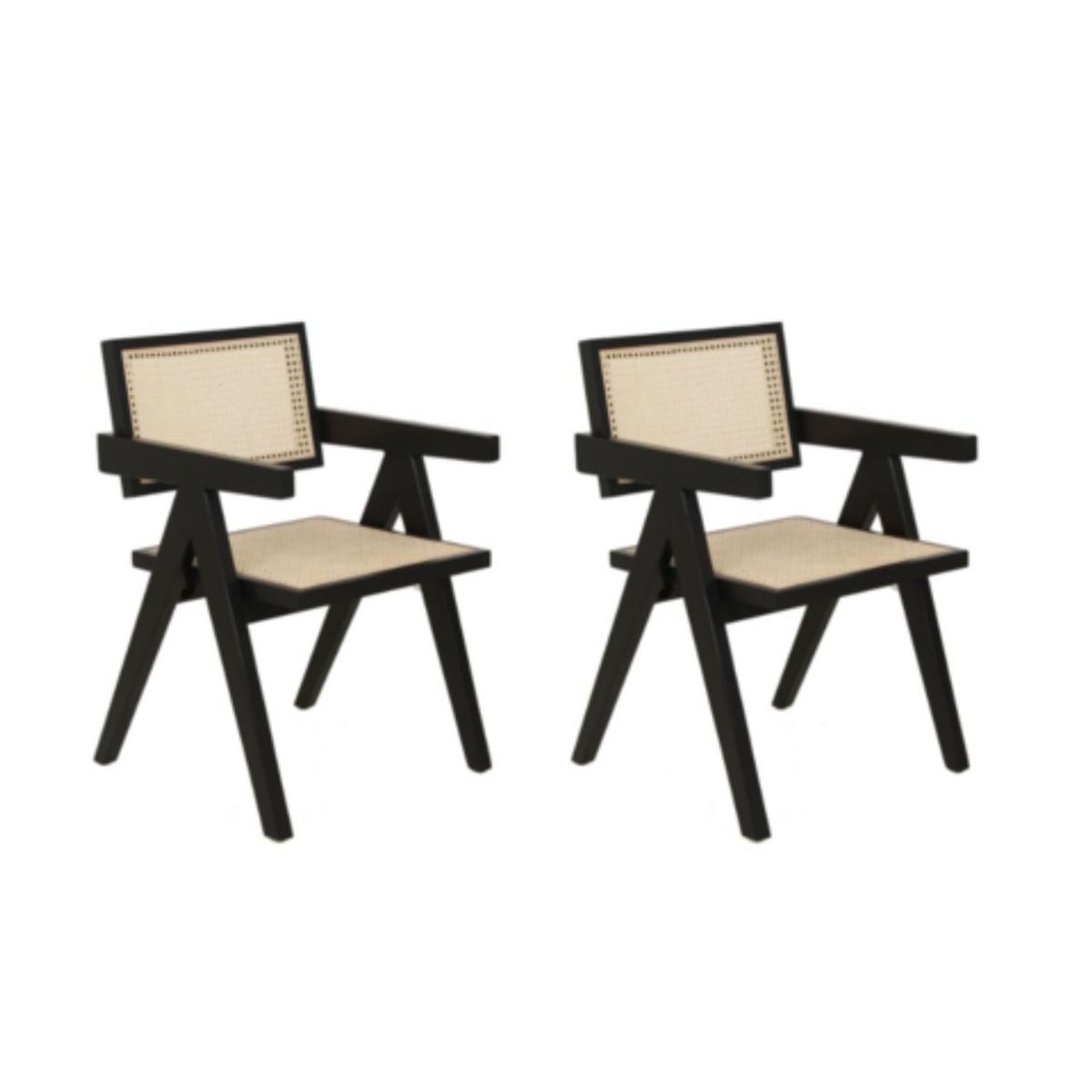 HABITA2 CHILE - Pack 2 silla de comedor Chandigarh Rattan