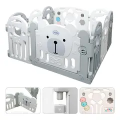 HOMEBRANDT - Corral Armable Bebe Seguridad Paneles De 120x120cm