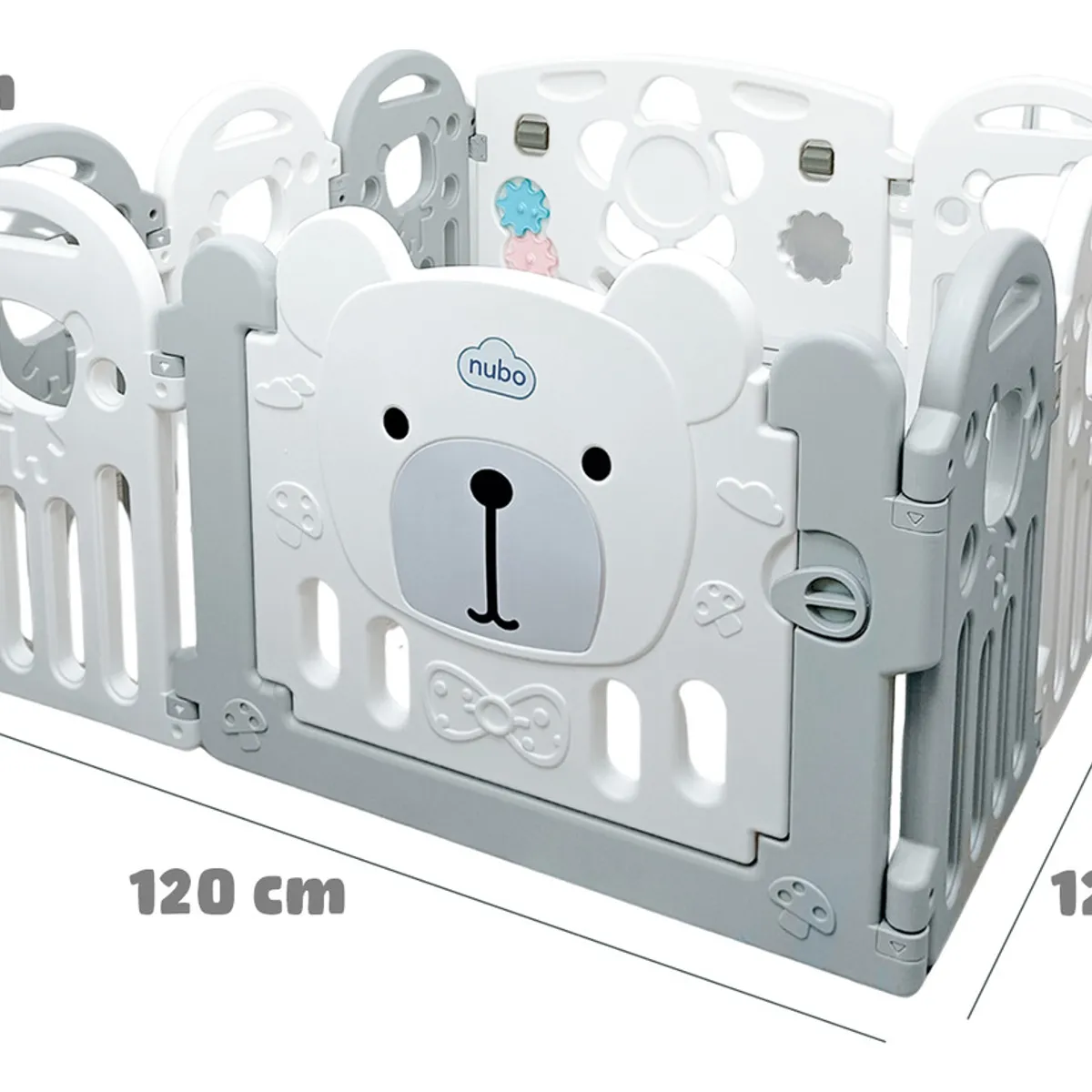 HOMEBRANDT - Corral Armable Bebe Seguridad Paneles De 120x120cm