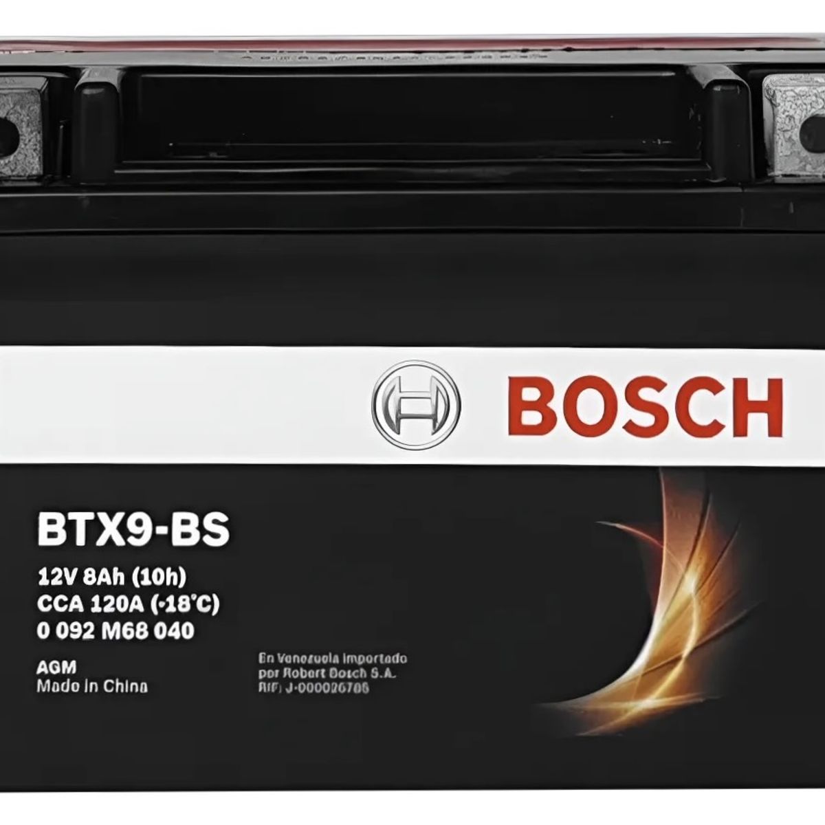 BOSCH - Batería de Moto Agm 8 Ah Positivo Izquierdo 120 CCA