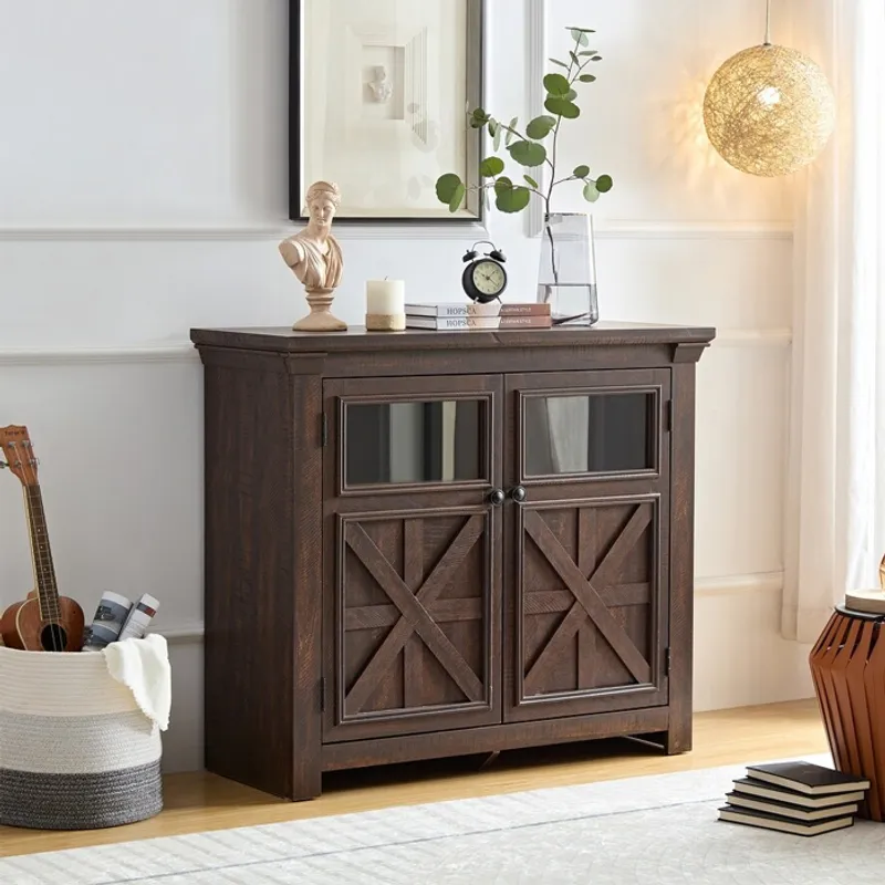 MSA MUEBLES SANTA ANA - Arrimo Aparador Vintage Rustico Coffe