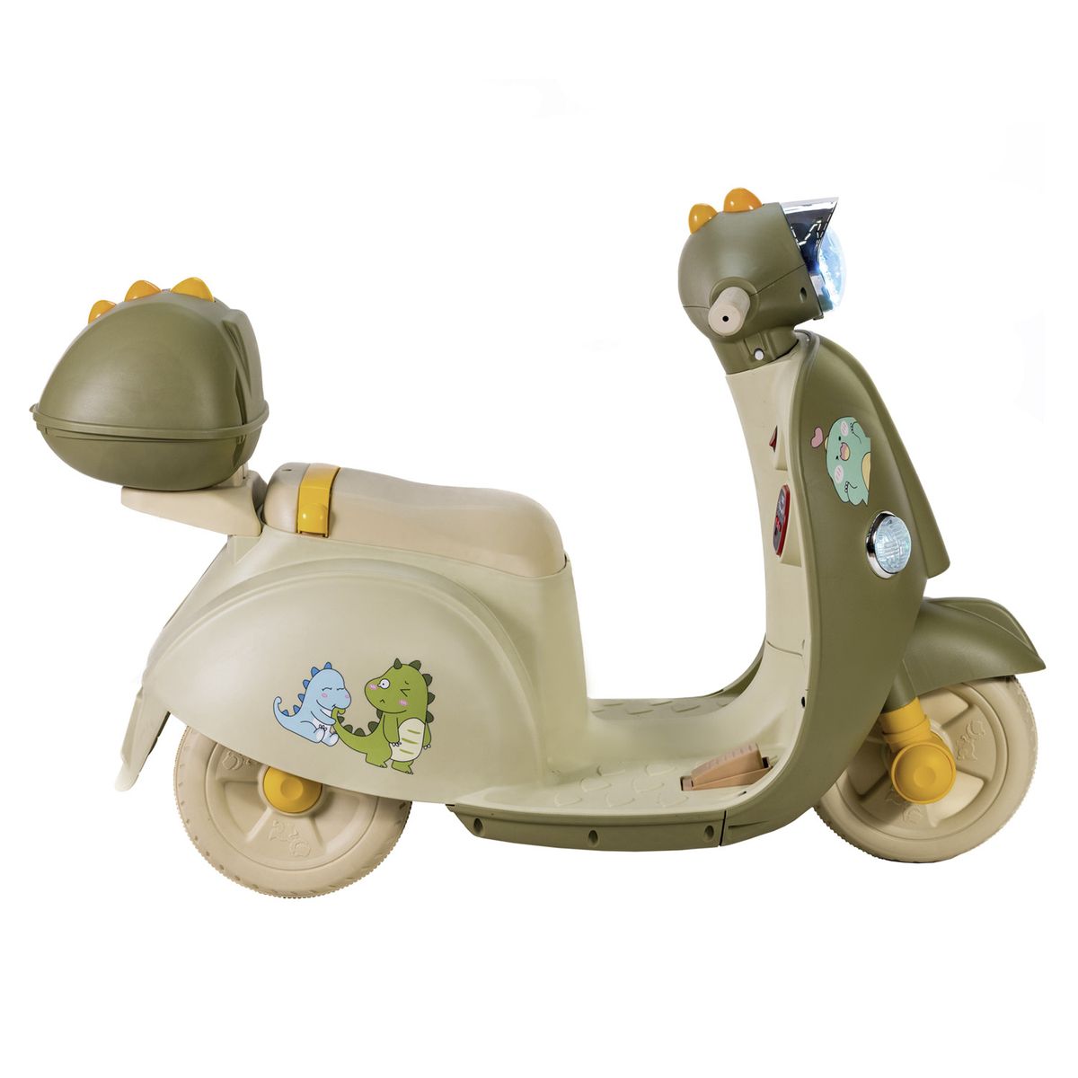 MUNDO ONLINE - Moto Vespa Eléctrica Infantil Dinoride Con Maletin