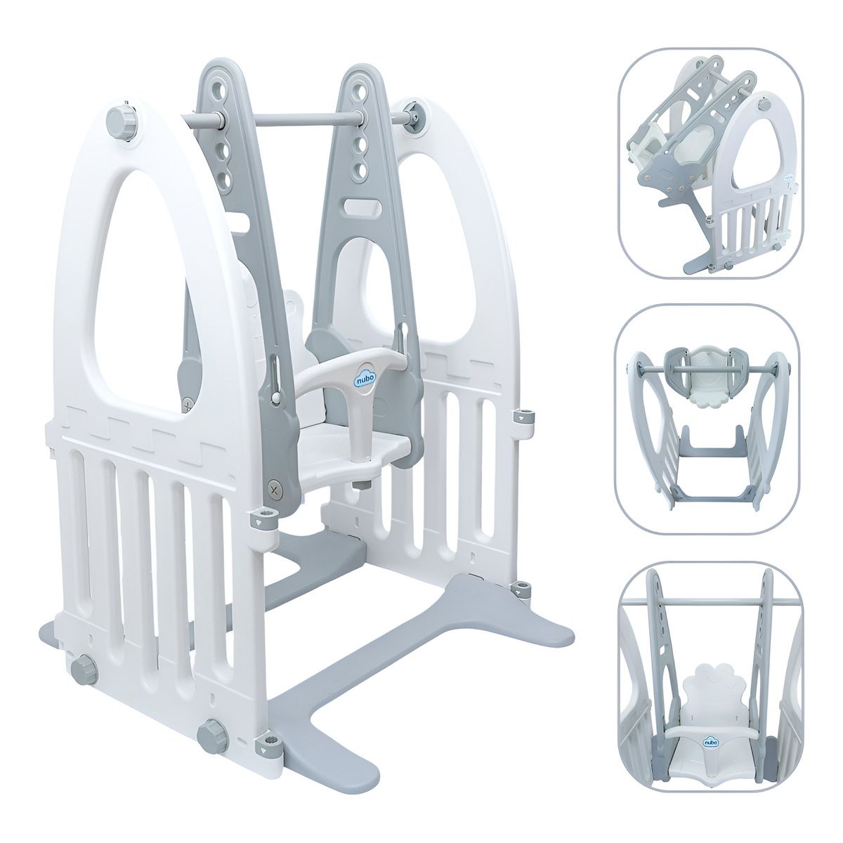HOMEBRANDT - Columpio Bebe Ajustable De 4 Niveles Altura Juegos