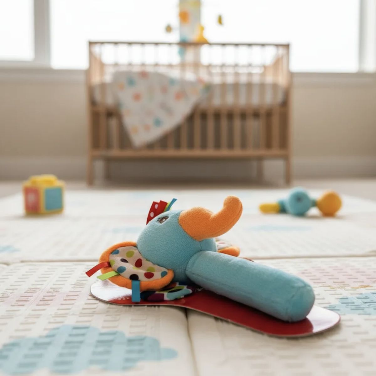 GENERICO - Sonajero bebé para estimulación temprana - Diseño elefante