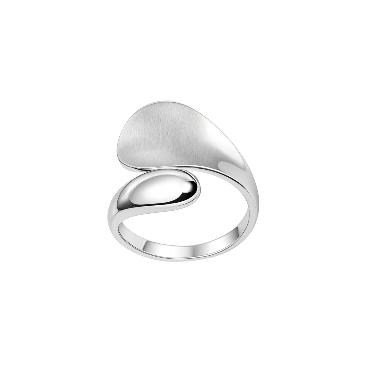 JB JOYAS BARON - Anillo de Plata Esterlina 925 Liso Cruzado