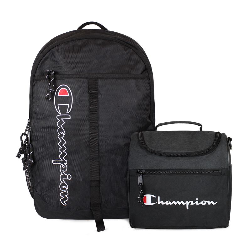 CHAMPION - Pack Champion Mochila Georgia + Lonchera Oxford negra