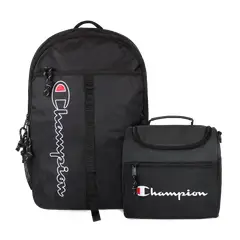 CHAMPION - Pack Mochila Georgia + Lonchera Oxford negra