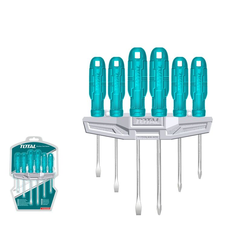 TOTAL TOOLS - Juego Destornillador 6 Piezas Total