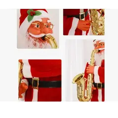 GENERICO - Viejo Pascuero Santa Clauss Musical 95 Cm Con Sonido Saxofón