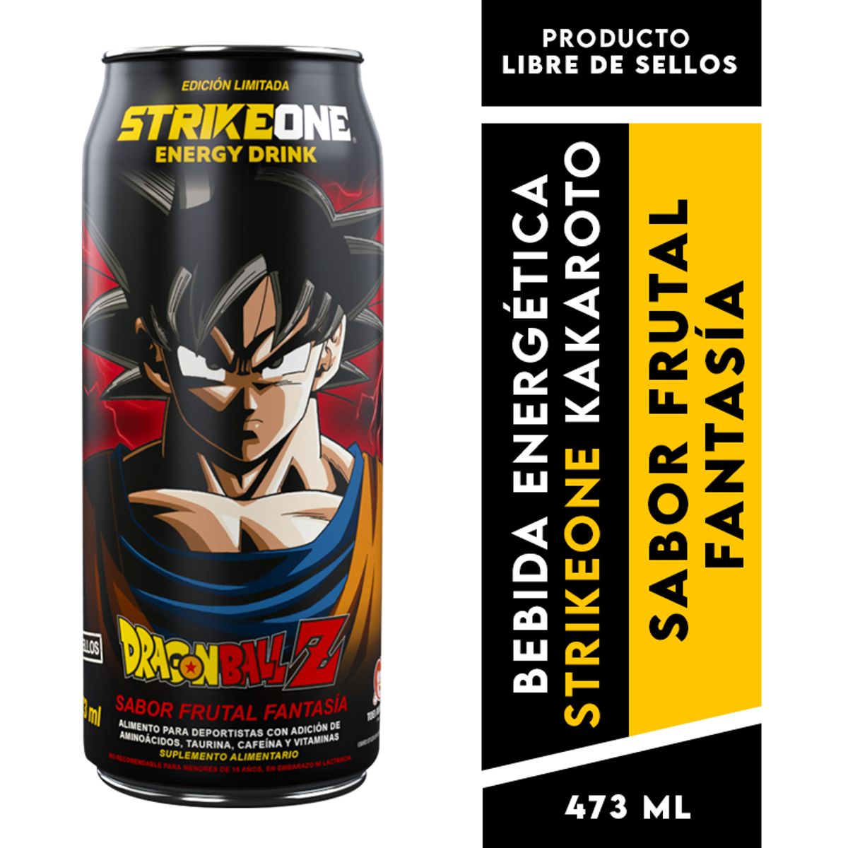 STRIKE ONE - Bebida energética Frutal - 24 uds(473ml c/u)StrikeOne