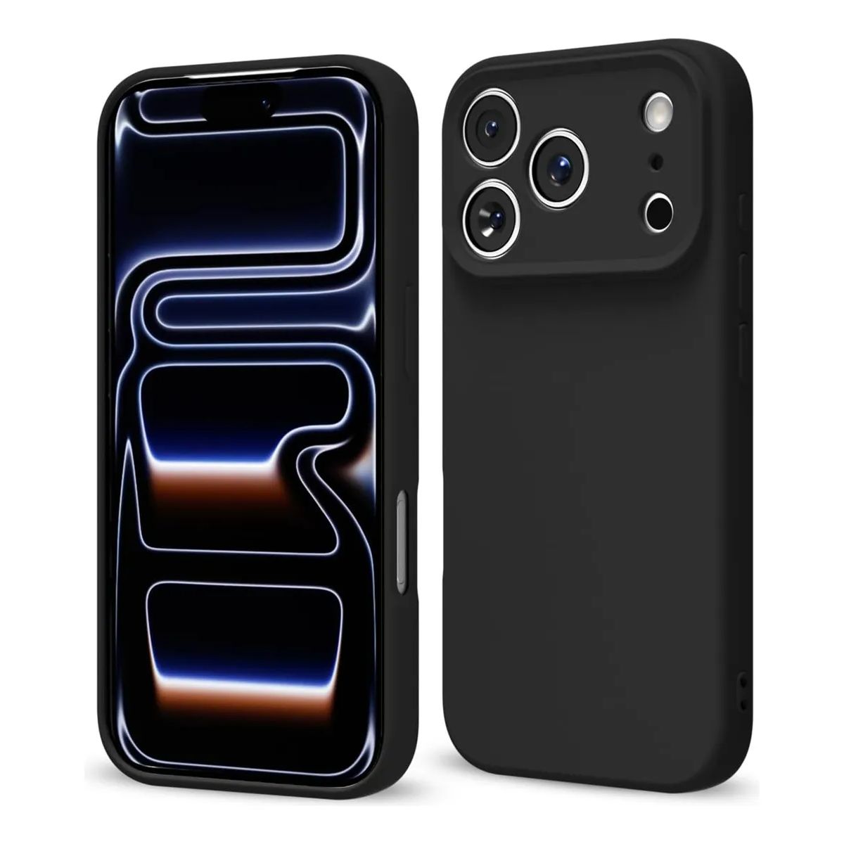 COMPUTECH - Funda / Carcasa Premium Para iPhone 17 Pro Max Color Negro Antihuellas