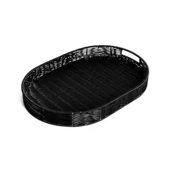 TEMPODECO - Bandeja Ovalada Black