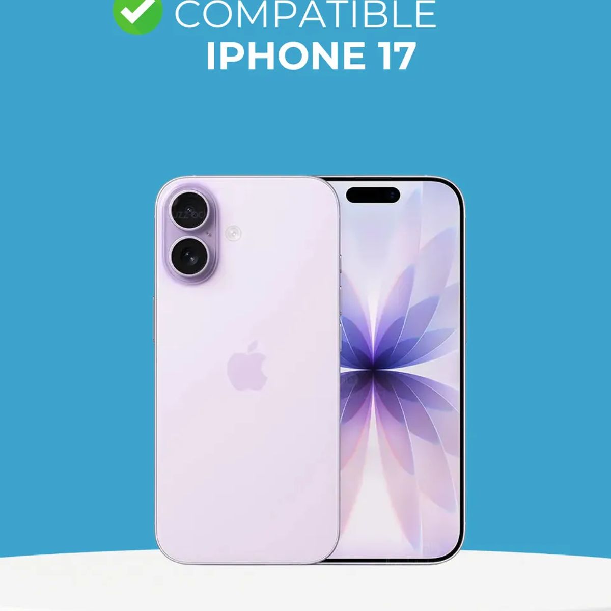 COMPUTECH - Funda / Carcasa Premium Para iPhone 17 Color Negro Antihuellas