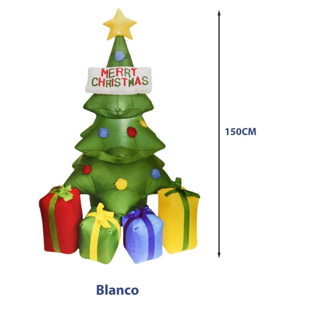 GENERICO - Inflable Figura Arbolito de Navidad 150 cm - Adornos Navideños