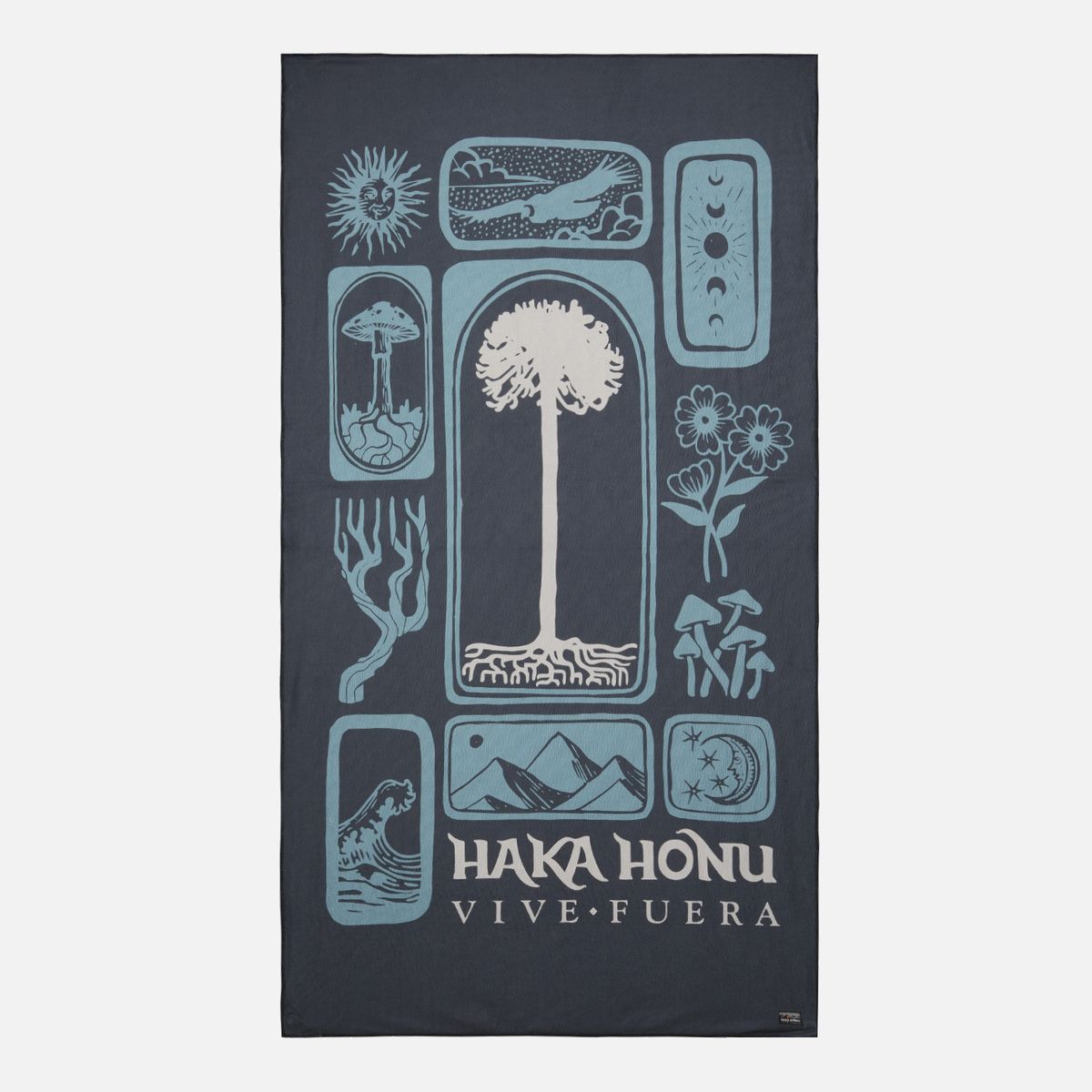 HAKA HONU - Toalla Unisex Tovalla Print Azul Haka Honu