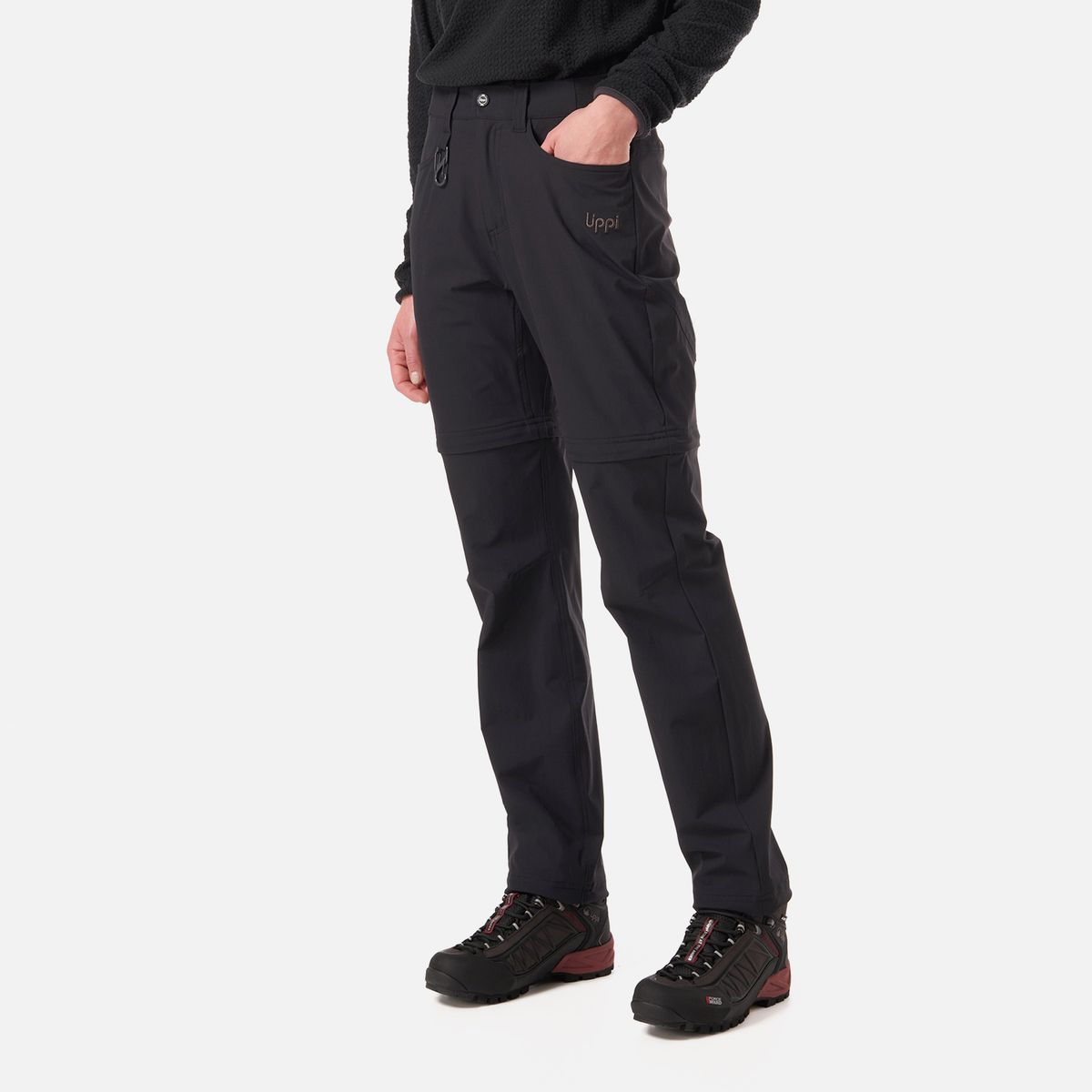 LIPPI - Pantalón Mujer Lennox Q-Dry Mix-2 Pants Negro Lippi