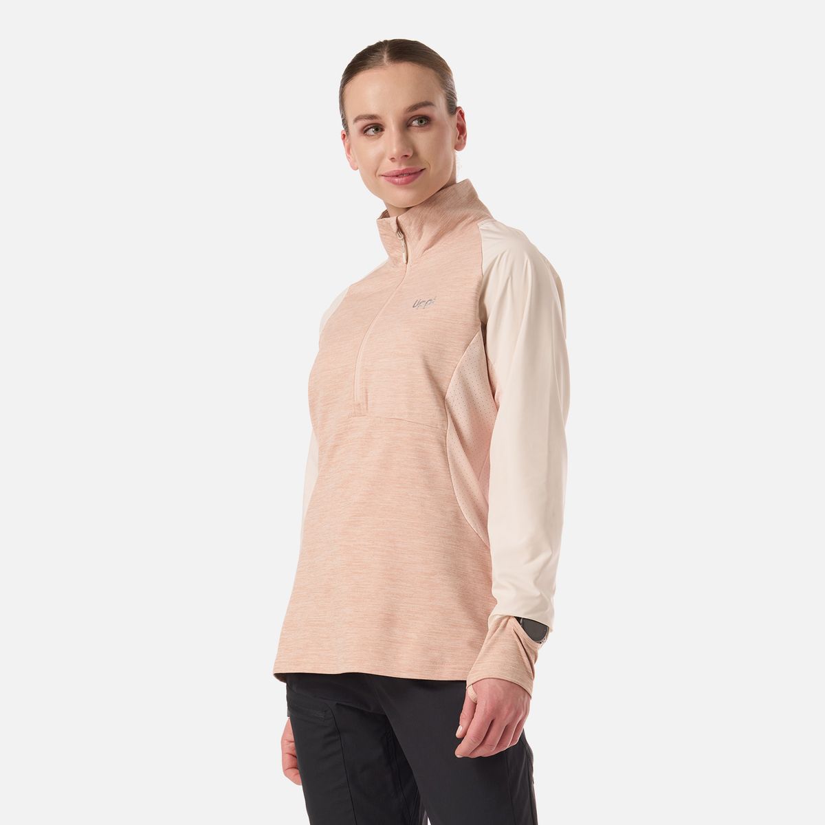 LIPPI - Polerón Mujer Egger 1/4 Zip Damasco Lippi