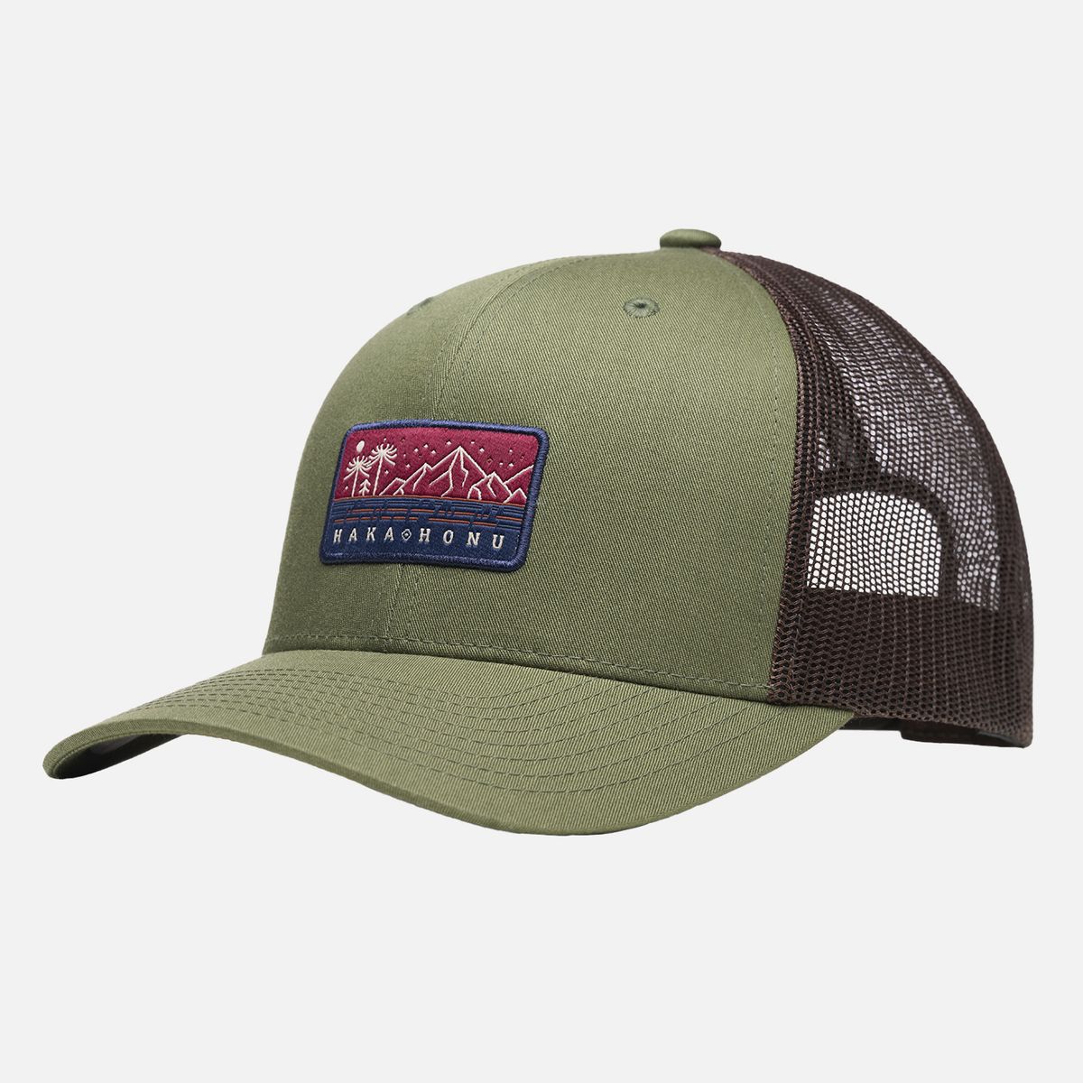 HAKA HONU - Jockey Unisex Alma Verde Militar / Cafe Haka Honu