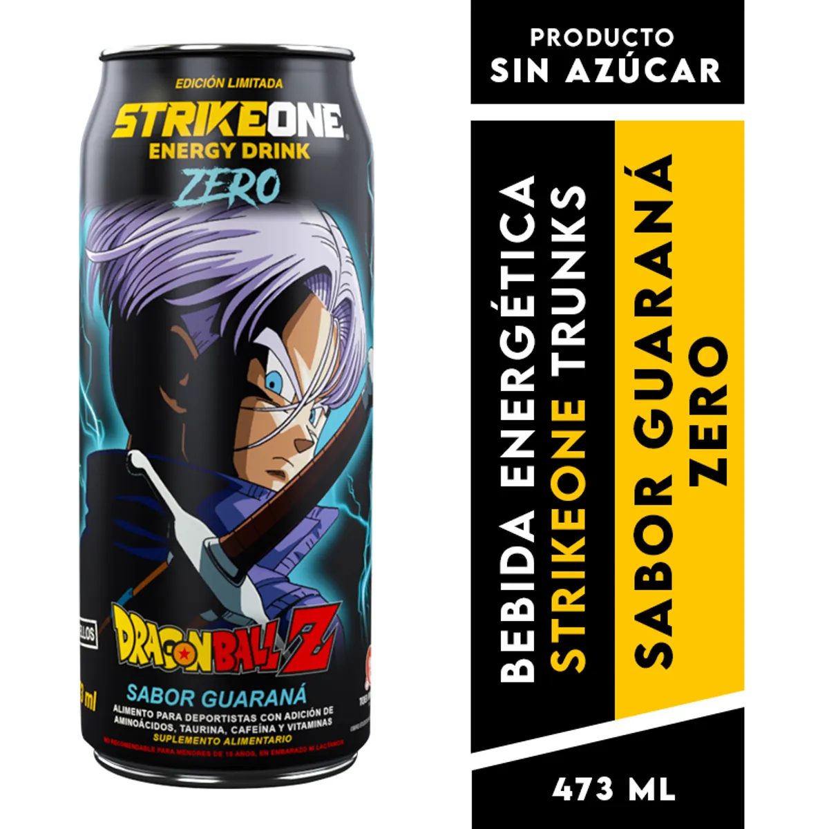 STRIKE ONE - Bebida energética Guaraná Zero - 24 uds (473ml c/u)StrikeOne
