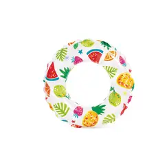 INTEX - Flotador Inflable Infantil Anillo Multicolor 51 cm Topical