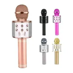 GENERICO - Micrófono de karaoke recargable con Bluetooth para niños