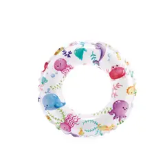 INTEX - Flotador Inflable Infantil Anillo Multicolor 51 cm Pulpo